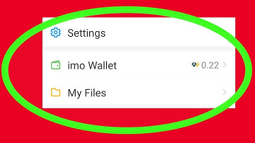 How To Find Setting Imo Wallet| Imo Wallet ka Setting kaha hota hai