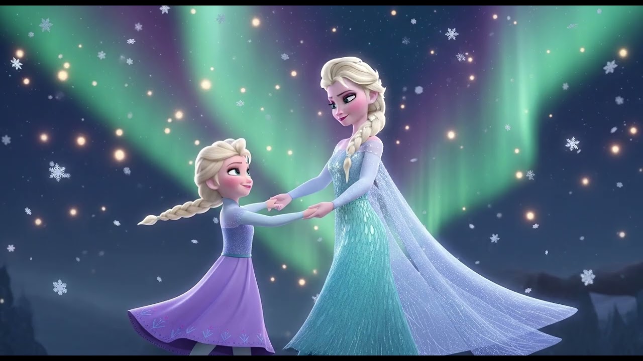 Elsa Daughter Sparkling Winter Fairy Dance ❄️🧚