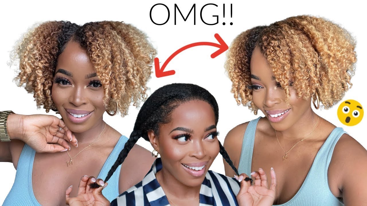 OMG!!😳NEW LOOK‼️🔥NO GLUE, NO GEL!! NO BLEACH Natural Hair Wig   Msnaturallymary