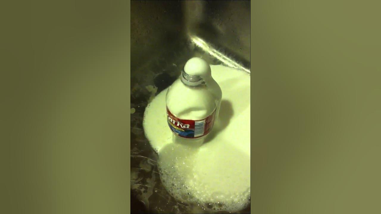 Hydrogen peroxide bottle volcano (elephants toothpaste) YouTube