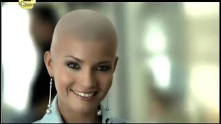 Woman long hair to bald headshave in Banco Federal ad (HD remaster)