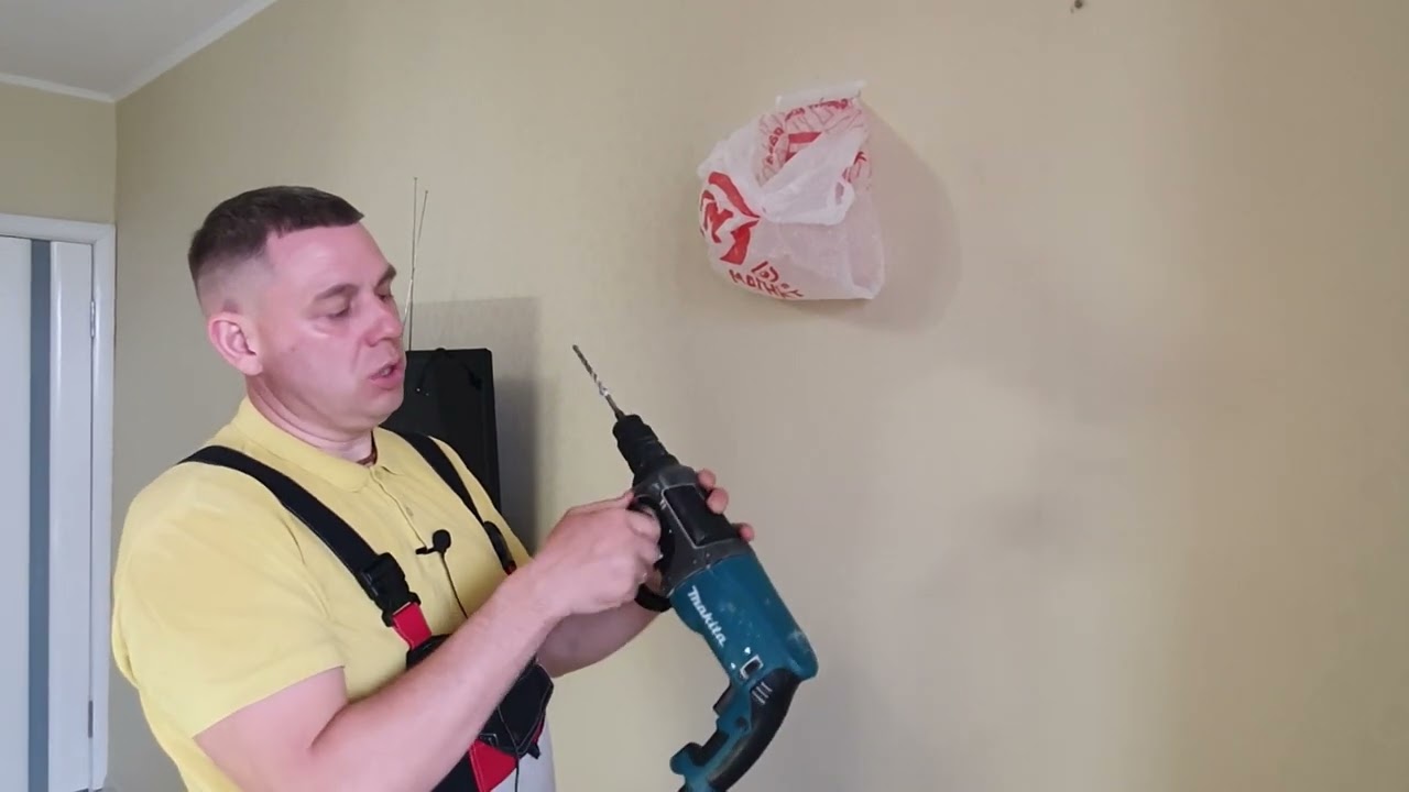 Работа с перфоратором, как делать правильно делать отверстия в стене