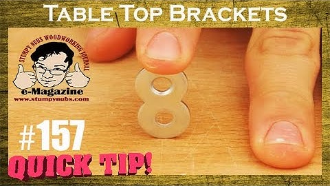 Figure-8 table top brackets the RIGHT WAY