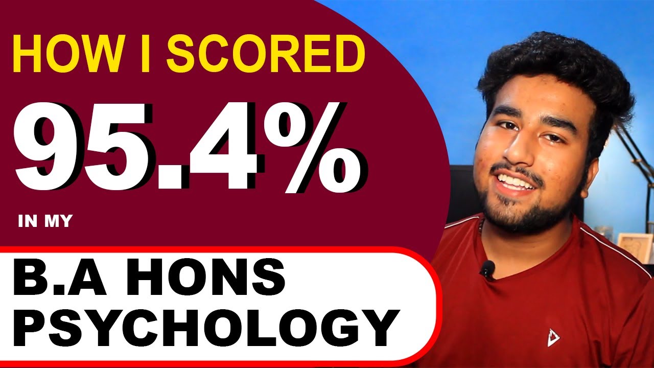 Topper's Tips for B.A Hons Psychology! YouTube
