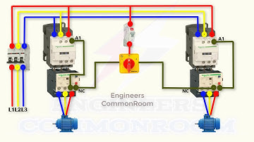 Two motor in selector switch | Engineers CommonRoom ।Electrical Circuit Diagram