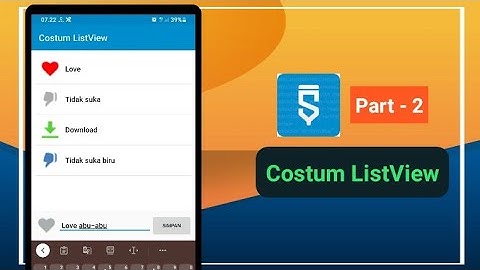 SKID | Cara membuat Custom ListView sketchware
