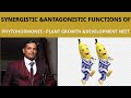34.Plant hormones synergistic and antagonistic function # class 11 plant growth and development, bio