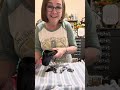 Inking chickens on a towel