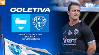 #PapãoTV: COLETIVA PÓS JOGO DO TÉCNICO JÚNIOR ROCHA (TREM 0X3 PAYSANDU ) - AO VIVO