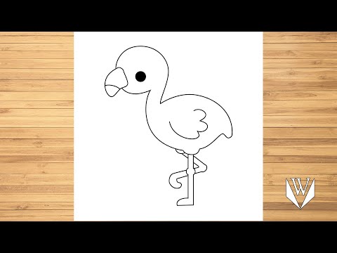 Video: Paano Gumuhit Ng Isang Flamingo