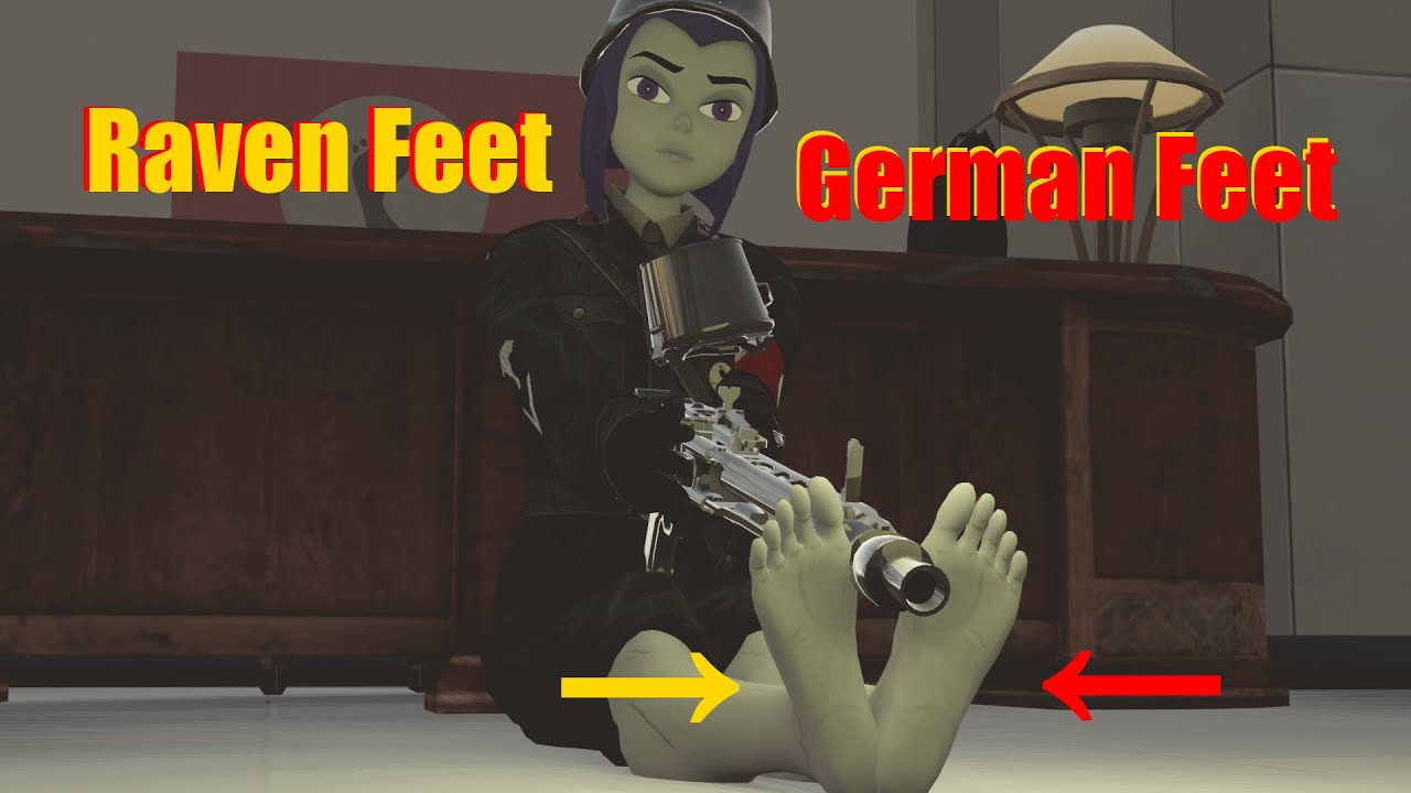 Raven Feet Teen Titans Raven Feet German Uniform Feet Trample Soles Pov [3dfeetsoles] Youtube