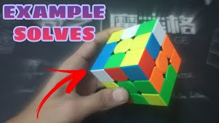 3×3 Example Solves (SUB-12)(White Only) Profile