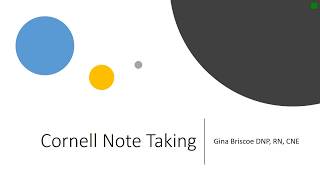 Cornell Note Taking 2
