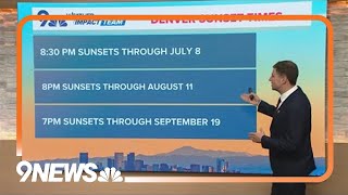 Denver prepares for first 8:30 p.m. sunset of the year