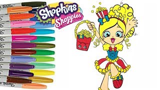 Shopkins Shoppie Coloring Book Page POPETTE Colouring Shopkins | Sprinkled Donuts
