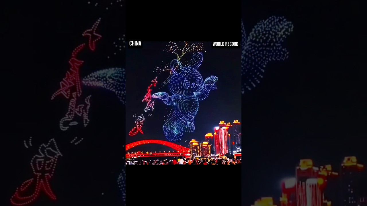 china world record drone show  