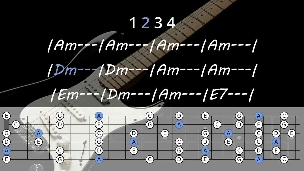 Blues Backing Track in A Minor (150 BPM)