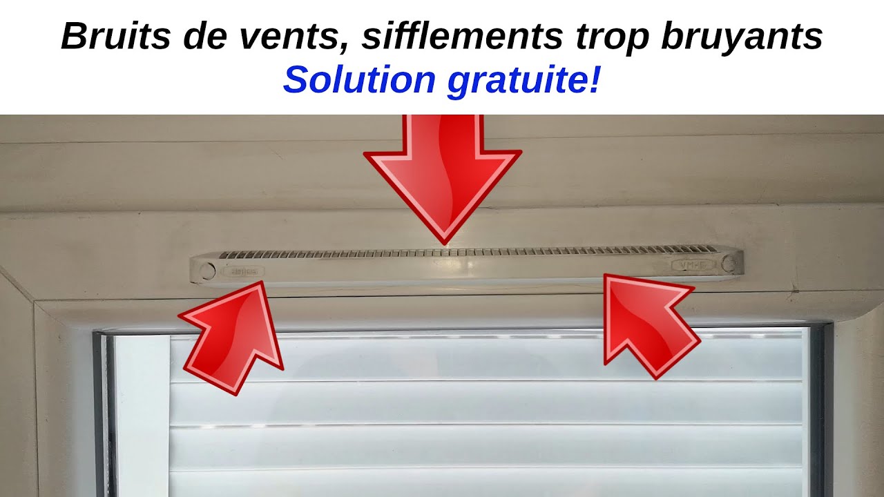 Grille d'aération de fenêtres : pièce, solution et fonctionnement