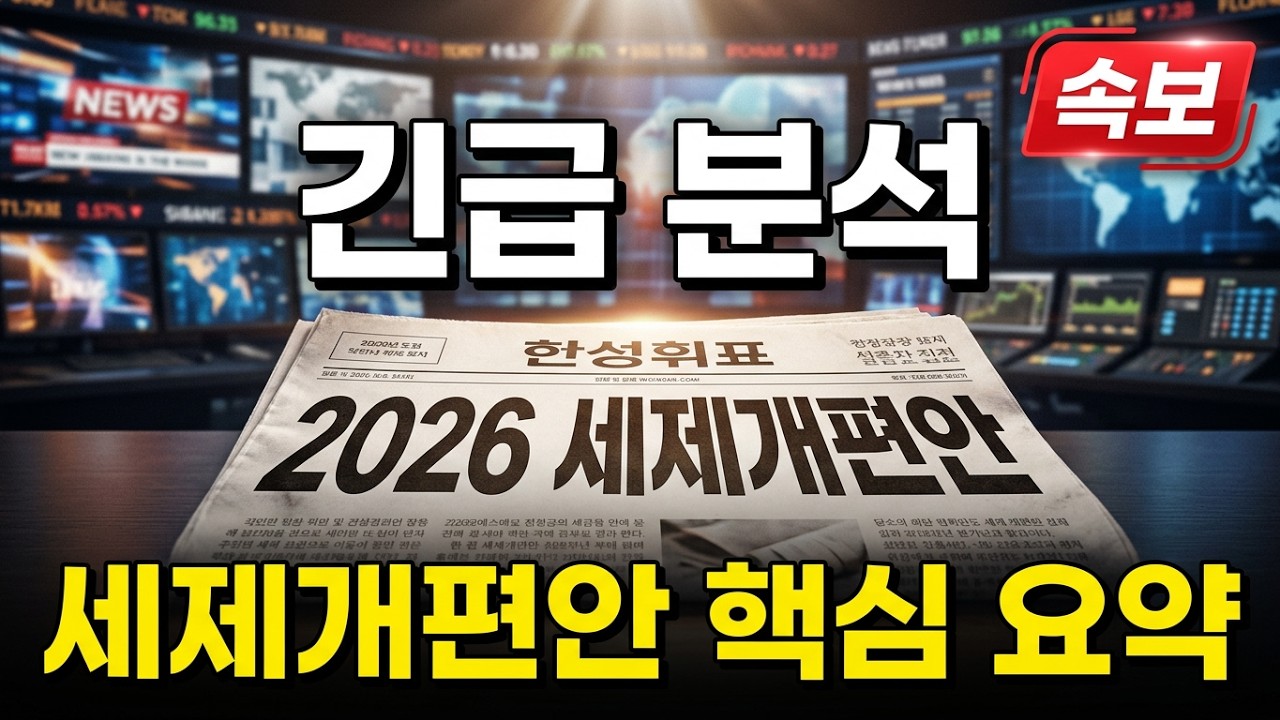 2026 세제개편안 원문분석 (+ 관련 기사 빠르게 훑어보기)