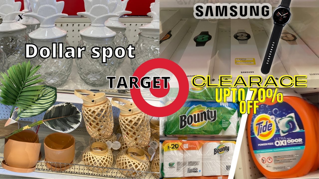 TARGET new Dollar Spot/Target clearance finds 70 off/Samsung Watch on