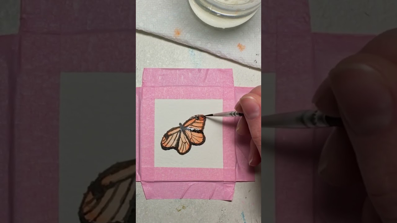 Paint a Monarch butterfly with me! 🎨 
