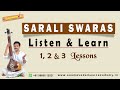 Carnatic music for beginners  carnatic music lessons for beginners  sarali swaras  lessons 1 to 3