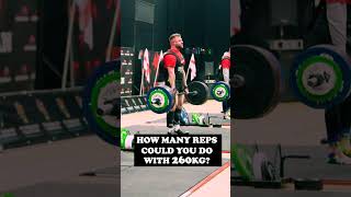 Strongman struggles for hard reps on 260kg