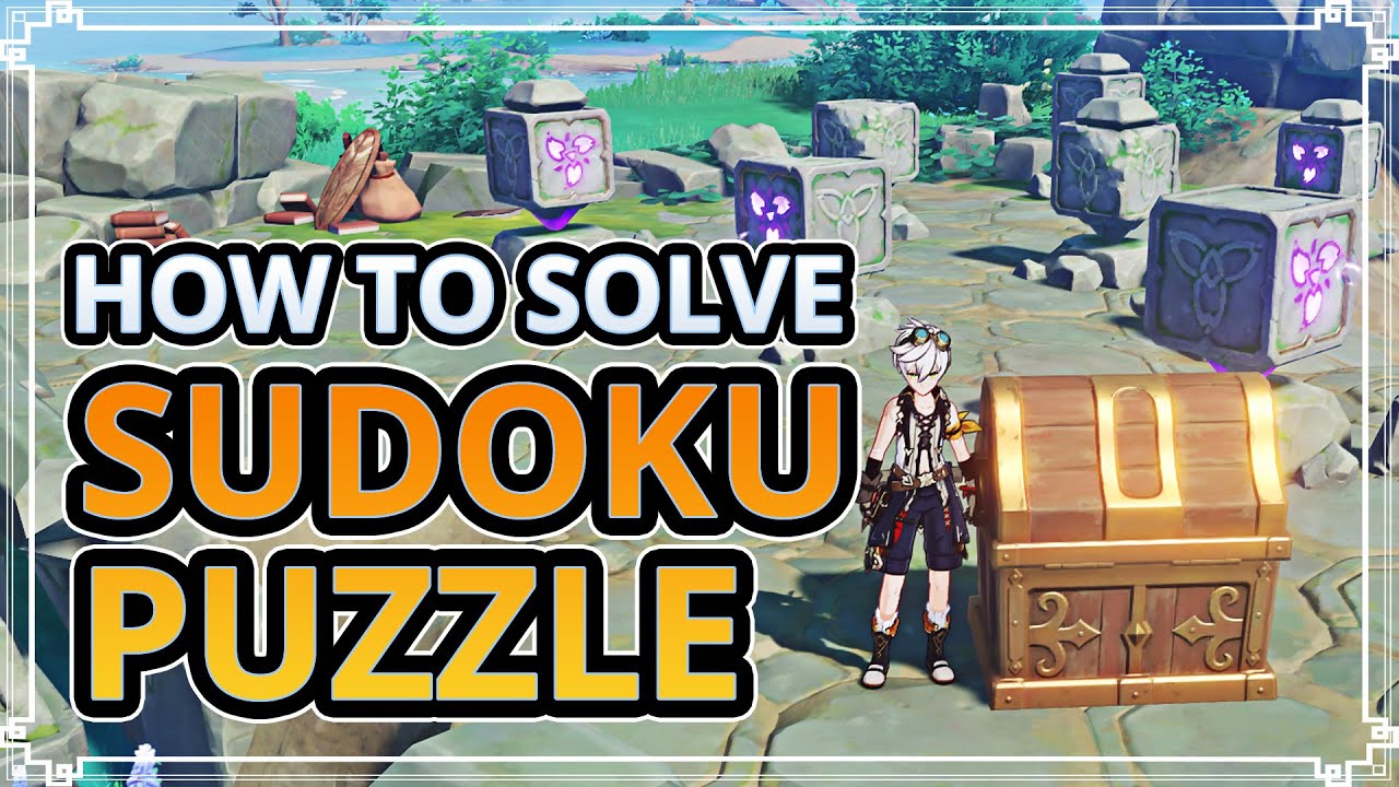 How to Solve Sudoku Puzzle in Watatsumi Island Genshin Impact YouTube