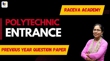 PolytechnicEntrance Previous Year Question Paper | Up | Bihar | Jharkhand |  Raceva Acadcemy