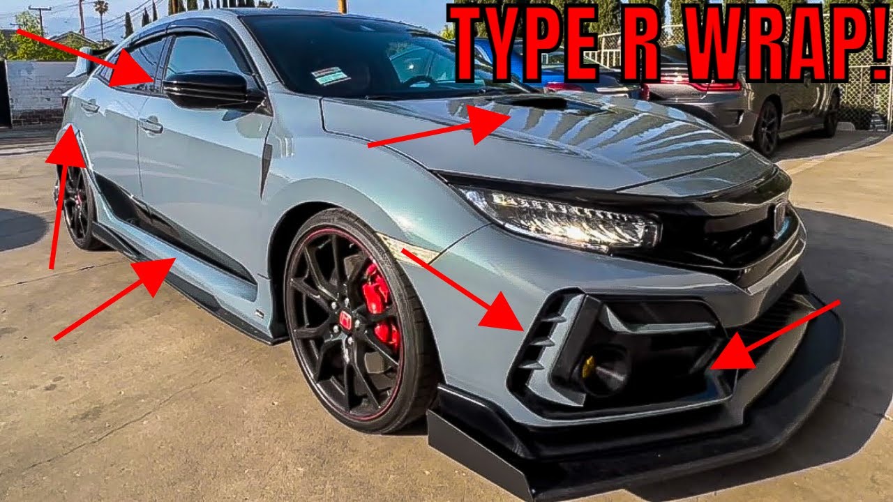 Wrapping my 2021 Honda Type R! YouTube
