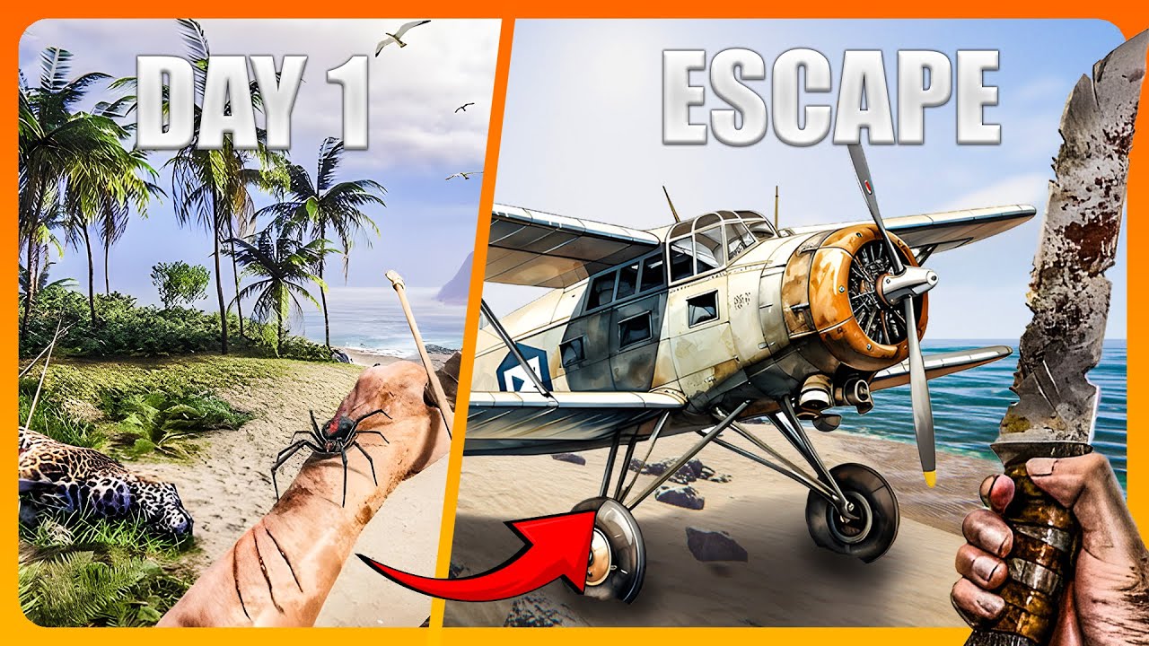 From DAY 1 to ESCAPING the Most AMAZING Island Survival Game...