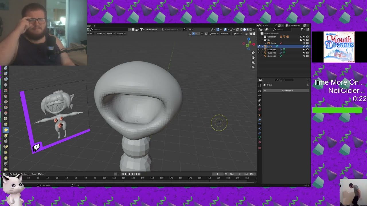 🎨Re-Making my OC Chompling Monster Girl🎨