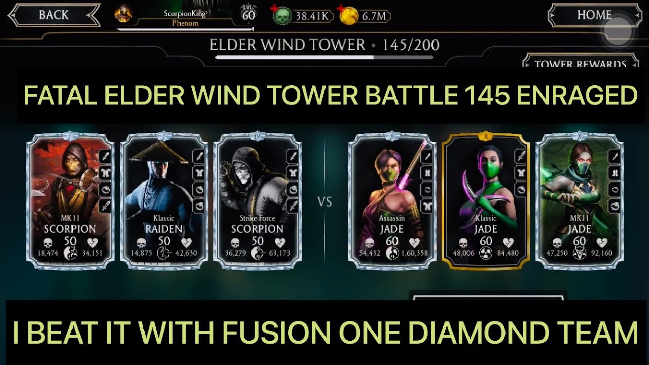 I Beat Fatal Elder Wind Tower Battle 145 Enraged Modifier Using Fusion One Diamond Team!!