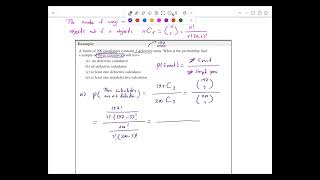 Find Probability that all 3 calculators are Defective in The Batch of 200 Calculators example