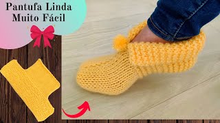 PANTUFA OF KNITTING STEP BY STEP