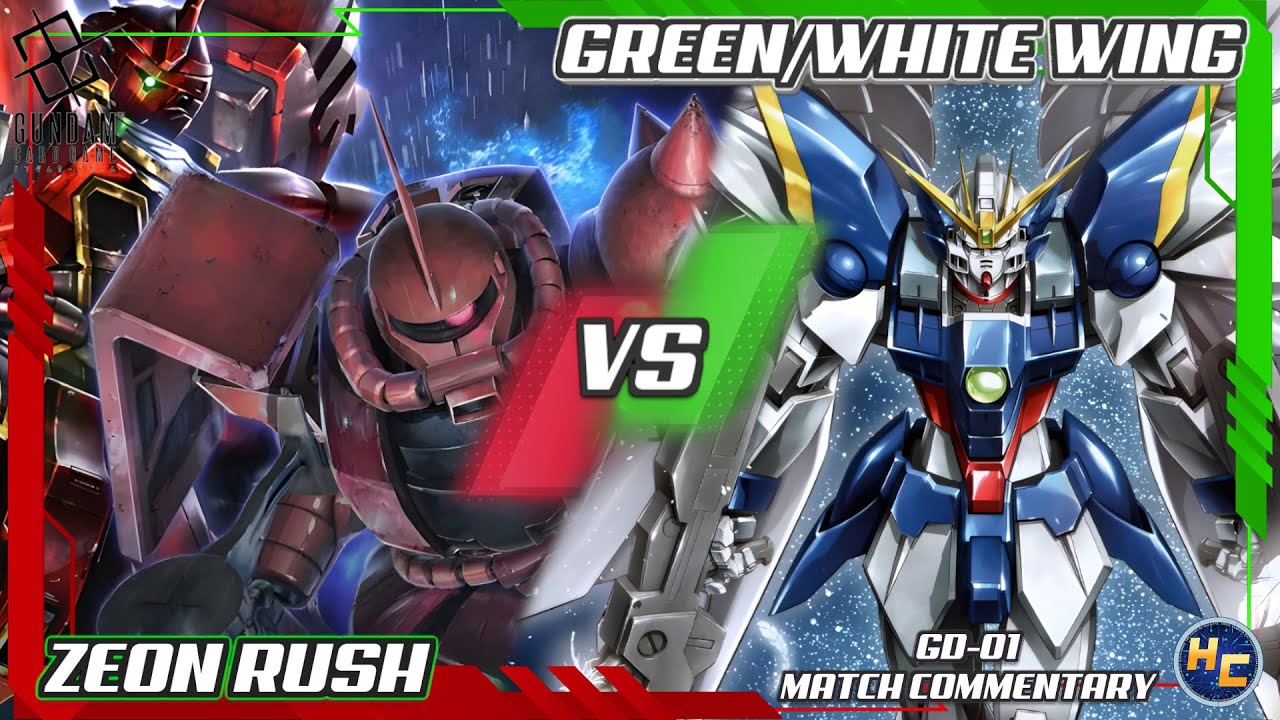 Zeon Aggro vs Green/White Wing - Gundam Card Game Commentary