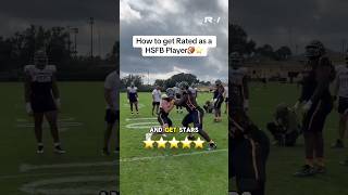 How to get Rated and get Stars as a HSFB Player🏈 Net Worth