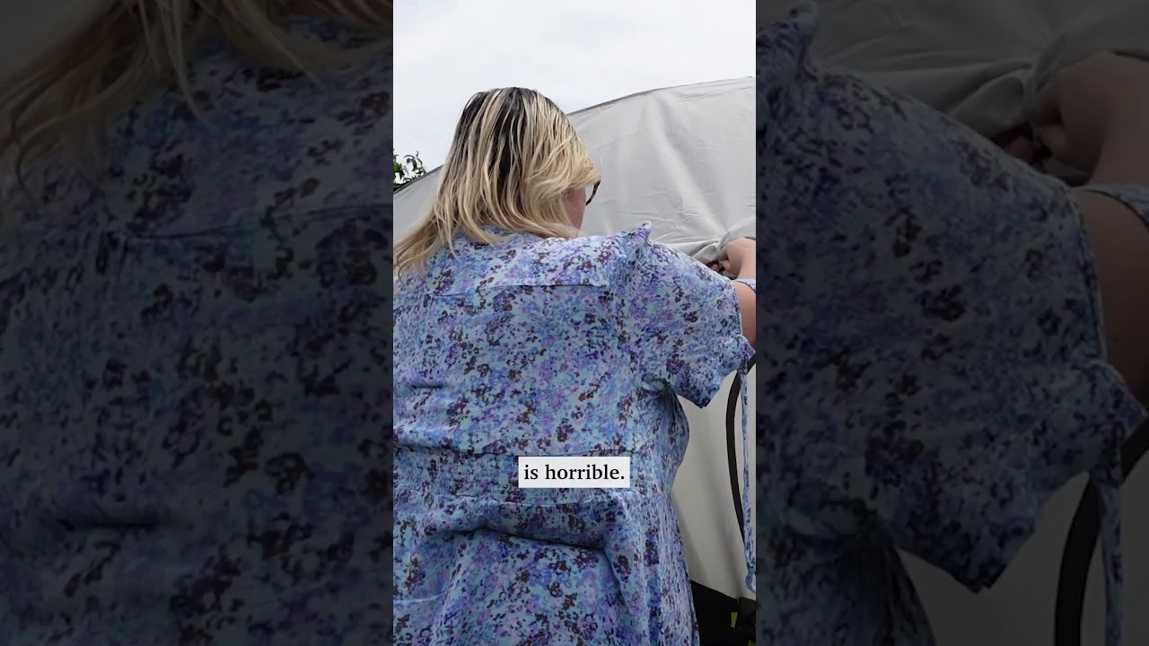 Homeless mum shows reality of living in a tent with kids