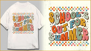 Retro Wavy Groovy Typography T-Shirt Design | Vintage T-Shirt Design Adobe Illustrator । AH T-SHIRT