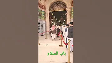 الدخول من باب السلام السلام على النبى وصحبة صل الله عليه وآله وصحبة وسلم 