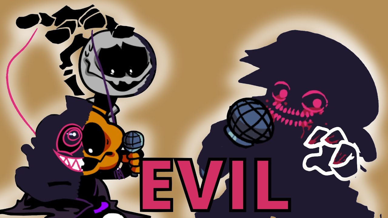 Friday Night Funkin Evil Boyfriend Vs Minus Skid And Pump Day 2 Youtube