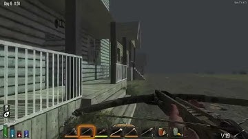 7 days to die A124  coldfront  ep5  dog horde on the roof