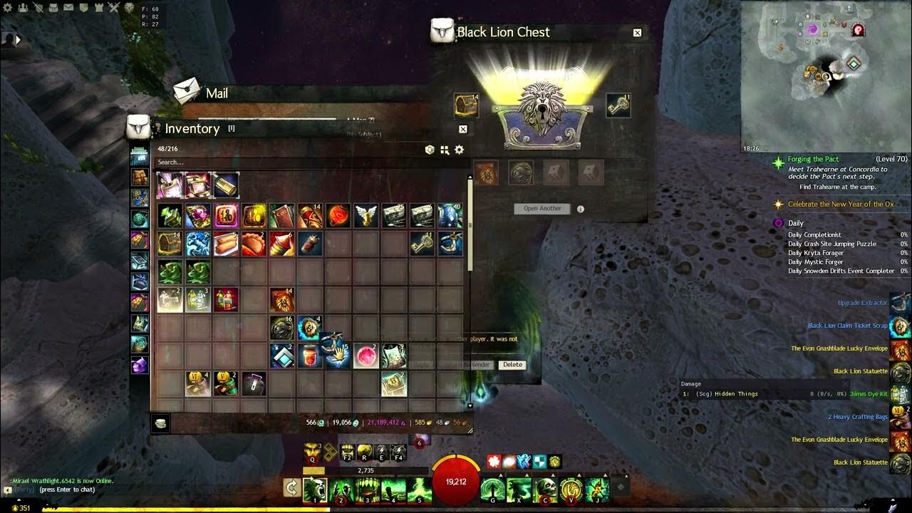 gw2 25 black lion key opening 1 YouTube