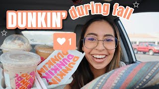 Trying Dunkin’s New Fall Drinks For The First Time *honest review*