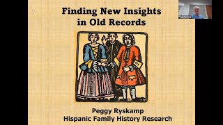 Finding New Insights in Old Records – Peggy Ryskamp (28 September 2023)