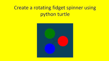 How to create spinner using python (turtle)