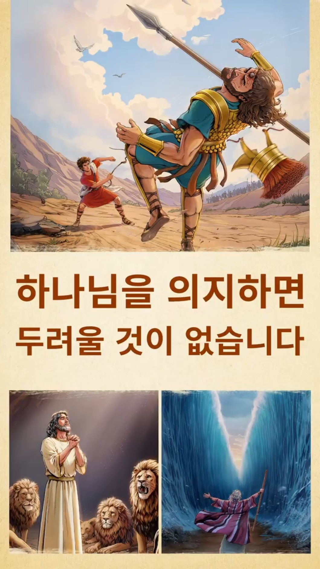하나님을 의지하면 두려울 것이 없습니다