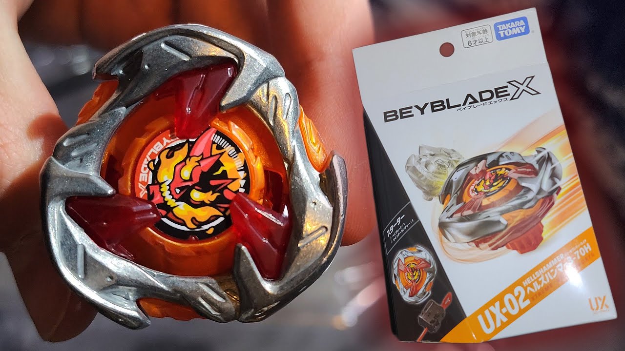 Beyblade X UX-02 HellsHammer 3-70H Unboxing! - YouTube