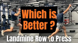 Technique: Landmine Row to Press
