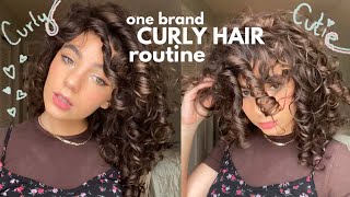 one brand CURLY HAIR ROUTINE! How to NOT weigh your curls down/ ft. the new Ouidad Curl Shaper line screenshot 5